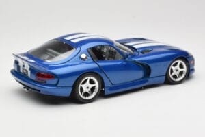 Dodge Viper GTS SR II Modrý s Bílými Pruhy Bburago 1:18 3330 Kov – obrázek 3 z 8