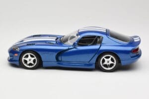 Dodge Viper GTS SR II Modrý s Bílými Pruhy Bburago 1:18 3330 Kov – obrázek 4 z 8