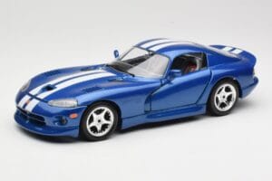 Dodge Viper GTS SR II Modrý s Bílými Pruhy Bburago 1:18 3330 Kov