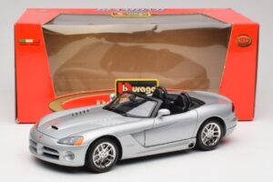 Dodge Viper SRT-10 Bright Stříbrný Bburago 1:18 34908 Kov – obrázek 8 z 8