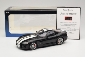 Dodge Viper SRT-10 Coupe Černý AUTOart 1:18 71712 Kov – obrázek 8 z 8