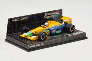 Benetton B191B Ford #20 M. Brundle Early Season F1 1992 Minichamps 1:43 400920120 Kov – obrázek 2 z 5