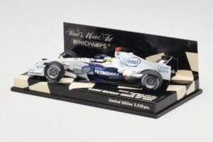 BMW Sauber F1.06 #16 N. Heidfeld Brazilian GP 2006 Minichamps 1:43 400060316 Kov – obrázek 3 z 5