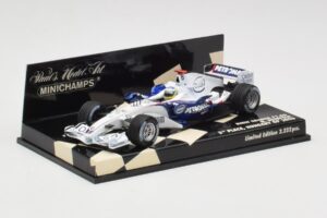 BMW Sauber F1.06 #10 N. Heidfeld Hungarian GP 3rd Place 2006 Minichamps 1:43 400060116 Kov – obrázek 2 z 5