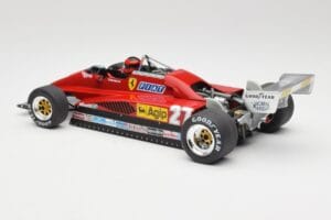 Ferrari 126C2 #27 G. Villeneuve GP Belgium 1982 MCG 1:18 MCG18629F Kov – obrázek 5 z 6
