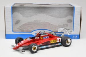 Ferrari 126C2 #27 G. Villeneuve GP Belgium 1982 MCG 1:18 MCG18629F Kov – obrázek 6 z 6