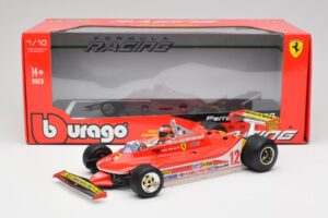 Ferrari 312T4 #12 G. Villeneuve United States Grand Prix East Winner 1979 Bburago 1:18 18-16814-18-01546 Kov – obrázek 6 z 6