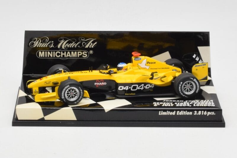 Jordan Ford EJ14 N. Mansell Regent Street Parade 2004 Minichamps 1:43 400040095 Kov