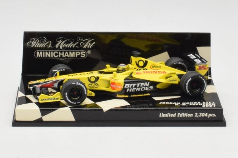 Jordan Honda EJ11 #7 H-H. Frentzen F1 2001 Minichamps 1:43 400010011 Kov
