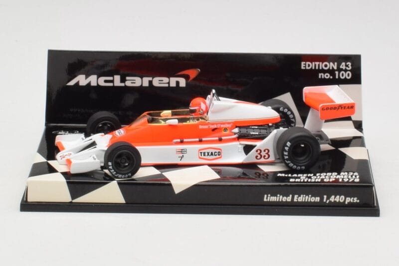McLaren Ford M26 B. Giacomelli British GP 1978 Minichamps 1:43 530784333 Kov