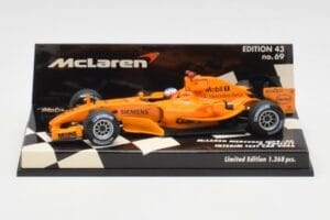 McLaren Mercedes MP4-20 G. Paffett Test Car 2006 Minichamps 1:43 530064395 Kov