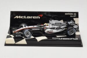 McLaren Mercedes MP4-20 #10 J-P. Montoya Race Car 2005 Minichamps 1:43 530054310 Kov