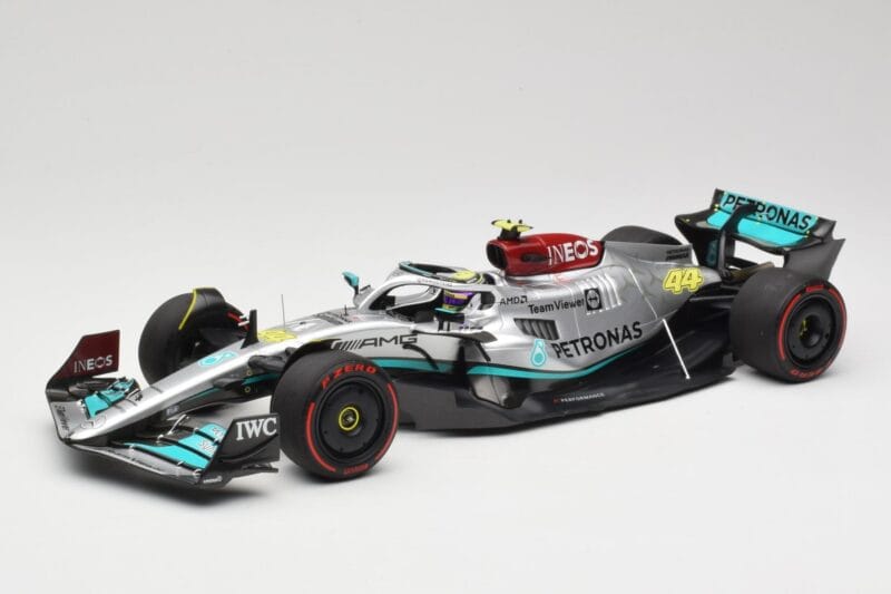 Mercedes AMG W13 E Performance Petronas #44 L. Hamilton Brazilian GP 2022 Minichamps 1:18 110222144 Pryskyřice