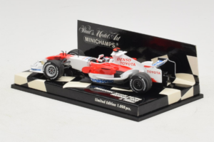 Toyota TF108 #9 J. Trulli Panasonic Toyota Racing Showcar F1 2008 Minichamps 1:43 400080081 Kov – obrázek 3 z 5