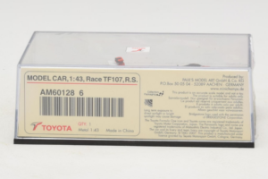Toyota TF107 #11 R. Schumacher Panasonic Toyota Racing F1 2007 Minichamps 1:43 AM601286 Kov – obrázek 5 z 5