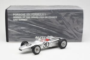 Porsche 804 #30 D. Gurney French Grand Prix 1962 AUTOart 1:18 86271 Kov – obrázek 6 z 6