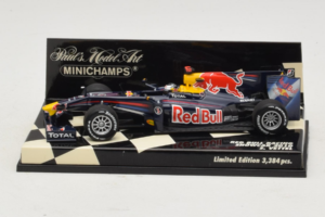 Red Bull Racing RB6 S. Vettel F1 Showcar 2010 Minichamps 1:43 400100075 Kov