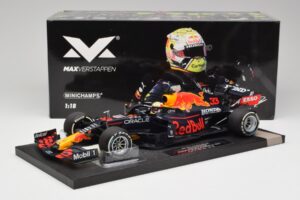 Red Bull RB16B #33 M. Verstappen Styrian & Austrian GP Winner 2021 Minichamps 1:18 113210933 Kov – obrázek 6 z 6