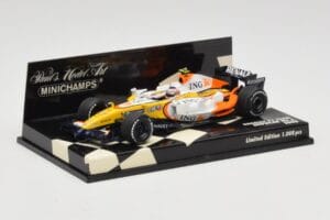 Renault R28 #6 Showcar 2008 Minichamps 1:43 400080076 Kov – obrázek 2 z 5
