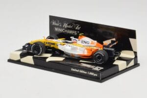 Renault R28 #6 Showcar 2008 Minichamps 1:43 400080076 Kov – obrázek 3 z 5