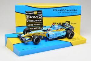 Renault R25 #5 F. Alonso Brazil GP F1 World Champion 2005 Minichamps 1:18 147051705 Kov – obrázek 6 z 6