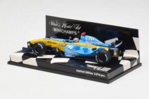 Renault R25 F. Alonso F1 World Champion Showcar 2005 Minichamps 1:43 400050075 Kov – obrázek 2 z 5