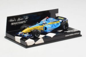 Renault R25 F. Alonso F1 World Champion Showcar 2005 Minichamps 1:43 400050075 Kov – obrázek 3 z 5