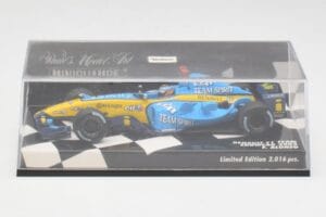 Renault R25 F. Alonso F1 World Champion Showcar 2005 Minichamps 1:43 400050075 Kov – obrázek 4 z 5