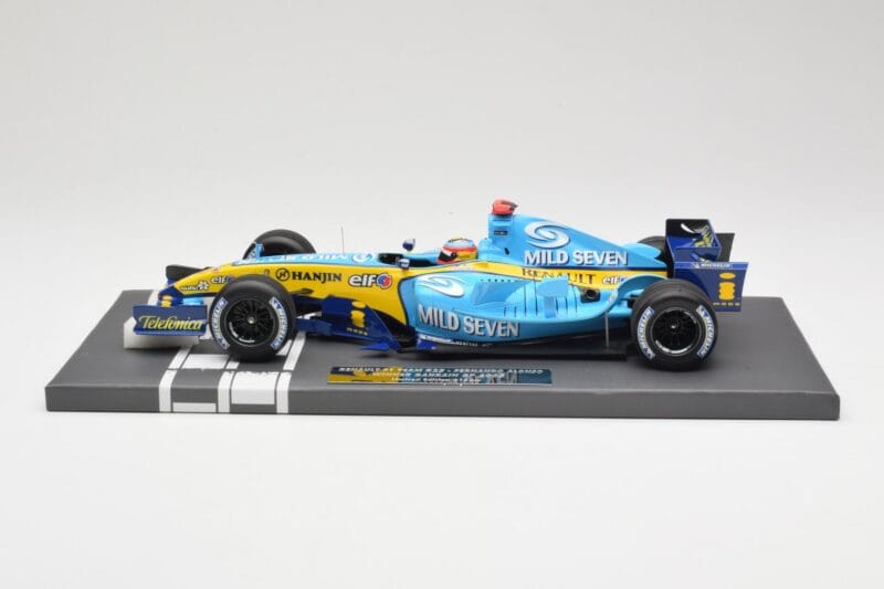 Renault R25 #5 F. Alonso Bahrain GP 2005 Minichamps 1:18 117050305 Pryskyřice