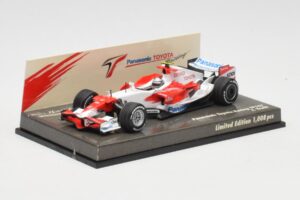 Toyota TF108 Showcar J. Trulli 2008 Minichamps 1:43 AM601297 Kov – obrázek 2 z 5