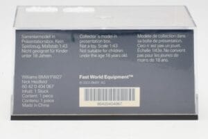 Williams FW27 BMW #16 N. Heidfeld F1 2005 Minichamps 1:43 80420404067 Kov – obrázek 4 z 5