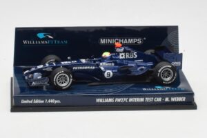 Williams FW27C BMW #7 M. Webber Test Car F1 2005 Minichamps 1:43 400050109 Kov
