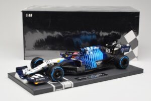 Williams FW43B Mercedes #63 G. Russell Belgian GP 2021 Minichamps 1:18 117211363 Pryskyřice – obrázek 7 z 7