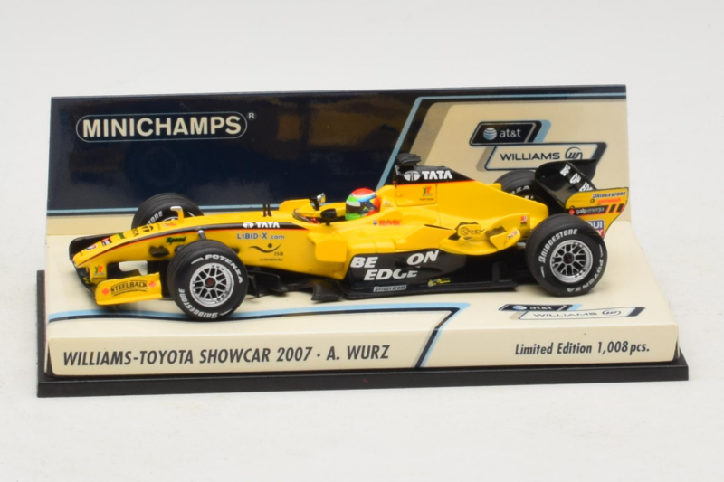 Williams FW29 Toyota A. Wurz Williams F1 Team Showcar 2007 Minichamps 1:43 400070087 Kov