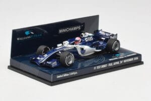 Williams FW28 Toyota K. Nakajima F1 Test Debut 2006 Minichamps 1:43 400060135 Kov – obrázek 2 z 6