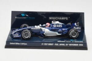 Williams FW28 Toyota K. Nakajima F1 Test Debut 2006 Minichamps 1:43 400060135 Kov – obrázek 3 z 6