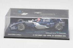 Williams FW28 Toyota K. Nakajima F1 Test Debut 2006 Minichamps 1:43 400060135 Kov – obrázek 6 z 6