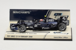Williams FW30 Toyota #8 K. Nakajima Test Jerez Feb 2008 Minichamps 1:43 400080208 Kov