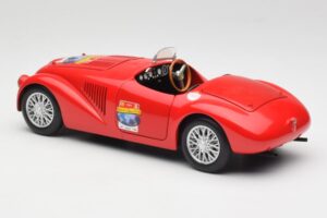 Ferrari 166 MM Barchetta Červený Hot Wheels 1:18 B6054 Kov – obrázek 7 z 8