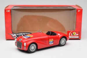 Ferrari 166 MM Barchetta Červený Hot Wheels 1:18 B6054 Kov – obrázek 8 z 8
