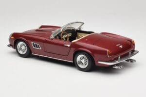 Ferrari 250 GT California Spider LWB Tmavě Červený Hot Wheels 1:18 25727 Kov – obrázek 7 z 8