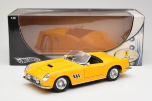 Ferrari 250 GT California Spider Žlutý Hot Wheels 1:18 23905 Kov – obrázek 8 z 8