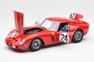 Ferrari 250 GTO #24 J. Blaton / G. Langlois 2nd 24 Hours of Le Mans 1963 Kyosho 1:18 08432C Kov – obrázek 2 z 8