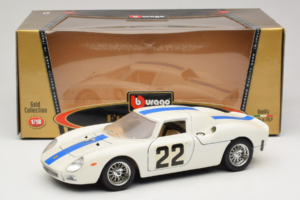 Ferrari 250 LM #22 Bílý 1965 Bburago 1:18 3333-W1 Kov – obrázek 8 z 8