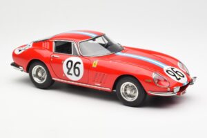 Ferrari 275 GTB Competizione #26 G. Biscaldi / A. de Bourbon Team Hugus 24 Hours of Le Mans 1966 CMC 1:18 M-199 Kov – obrázek 4 z 6