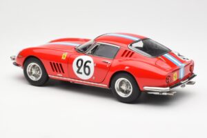 Ferrari 275 GTB Competizione #26 G. Biscaldi / A. de Bourbon Team Hugus 24 Hours of Le Mans 1966 CMC 1:18 M-199 Kov – obrázek 5 z 6