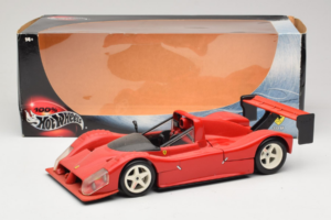 Ferrari 333 SP Červený S Bílými Koly Hot Wheels 1:18 29230 Kov – obrázek 8 z 8