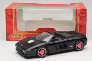 Ferrari 348 Spider Černý Mira 1:18 6181 Kov – obrázek 8 z 8
