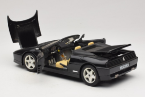 Ferrari 348 Spider Černý Se Stříbrnými Koly Mira 1:18 6918 Kov – obrázek 5 z 8