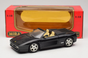 Ferrari 348 Spider Černý Se Stříbrnými Koly Mira 1:18 6918 Kov – obrázek 8 z 8